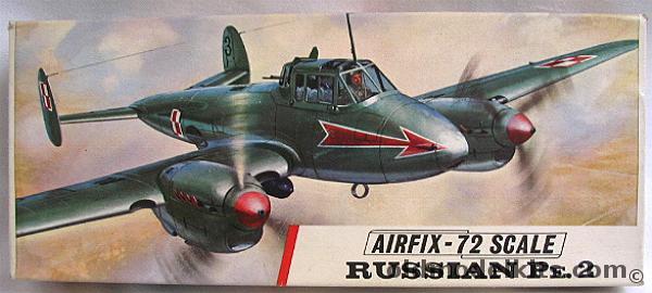 Airfix 1/72 Russian Pe-2 - USSR - Polish or Czech Air Forces, 258 plastic model kit